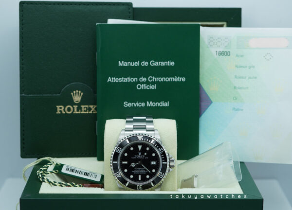 Rolex 16600 SEA-DWELLER 4000 NO HOLE CASE F SERIAL 40MM BOXES PAPERS - Image 2