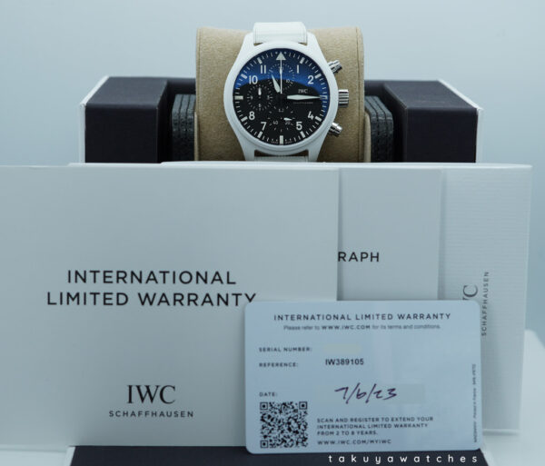 IWC IW389105 PILOT WATCH CHRONO TOP GUN LAKE TAHOE WHITE CERAMIC 2023 FULL SET - Image 2