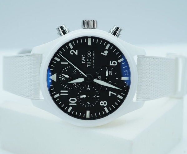 IWC IW389105 PILOT WATCH CHRONO TOP GUN LAKE TAHOE WHITE CERAMIC 2023 FULL SET - Image 10