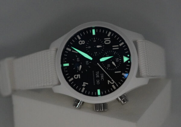 IWC IW389105 PILOT WATCH CHRONO TOP GUN LAKE TAHOE WHITE CERAMIC 2023 FULL SET - Image 11