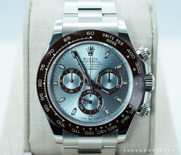 Rolex 116506 PLATINUM COSMOGRAPH DAYTONA ICE BLUE DIAL COMPLETE SET