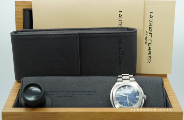 BRAND NEW Laurent Ferrier SPORT AUTO TITANIUM BLUE DIAL 2025 WARRANTY FULL SET - Image 2