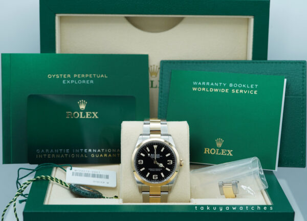 Rolex 124273 EXPLORER 18K YELLOW GOLD STAINLESS STEEL 36MM 2023 FULL SET - Image 2