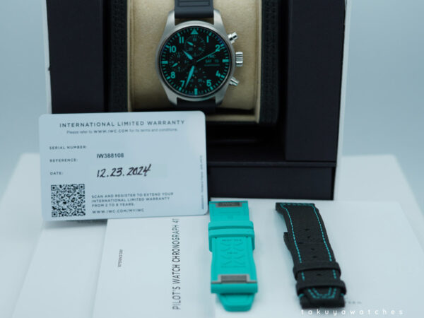 Iwc IW388108 PILOT WATCH CHRONO MERCEDES AMG PETRONAS F1 TITANIUM 2024 FULL SET - Image 2