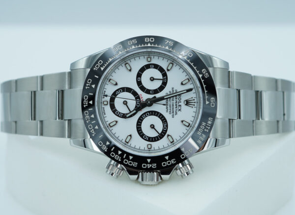 Rolex 116500LN COSMOGRAPH DAYTONA STEEL WHITE PANDA DIAL 2021 WARANTY FULL SET - Image 9