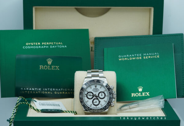 Rolex 116500LN COSMOGRAPH DAYTONA STEEL WHITE PANDA DIAL 2021 WARANTY FULL SET - Image 2