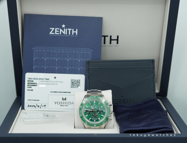 ZENITH CHRONOMASTER SPORT El PRIMERO YOSHIDA GREEN DIAL LIMITED EDITION 2024 FULL SET - Image 2