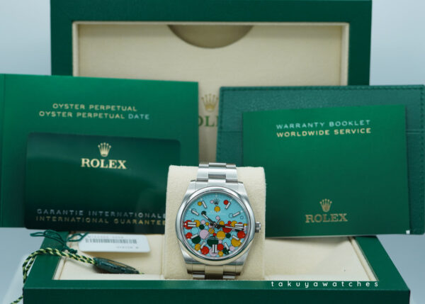 Rolex 124300 OYSTER PERPETUAL CELEBRATION DIAL 2024 WARRANTY FULL SET - Image 2