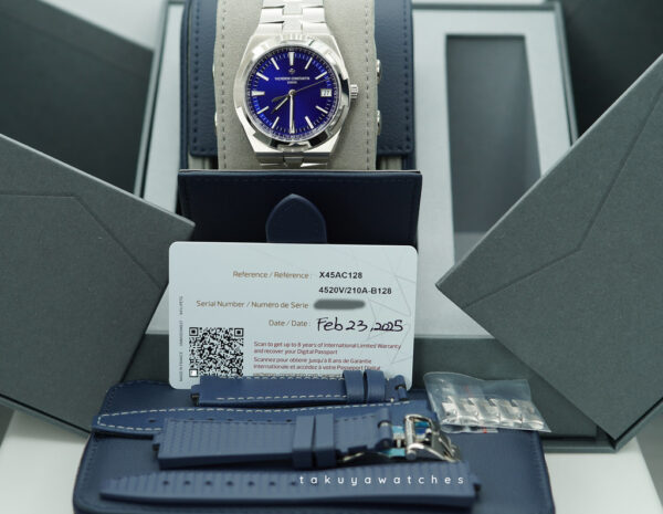 BRAND NEW Vacheron CONSTANTIN OVERSEAS 4520V STAINLESS STEEL BLUE DIAL NEW MODEL 2025 FULL SET - Image 2