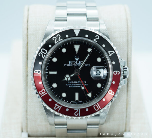 Rolex 16710 GMT MASTER II RED BLACK COKE BEZEL Y SERIAL 2003 BOX PAPERS