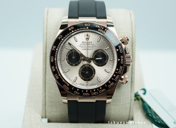 BRAND NEW Rolex 126515LN DAYTONA 18K RG OYSTERFLEX SUNDUST DIAL 2025 FULL SET