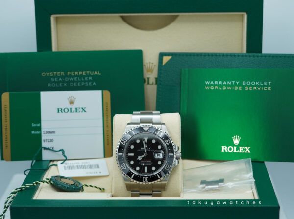 Rolex 126600 SEA-DWELLER CYCLOPS RED TEXT 43MM 2019 FULL SET - Image 2