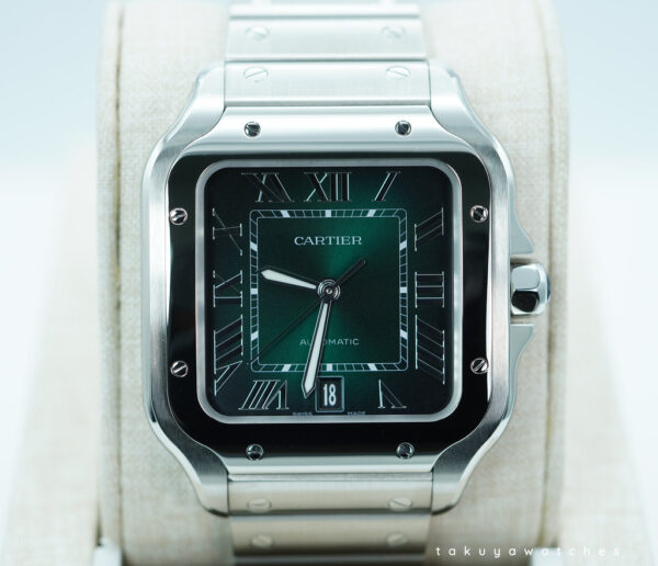 Cartier SANTOS DE CARTIER LARGE MODEL GREEN DIAL WSSA0062 2024 FULL SET