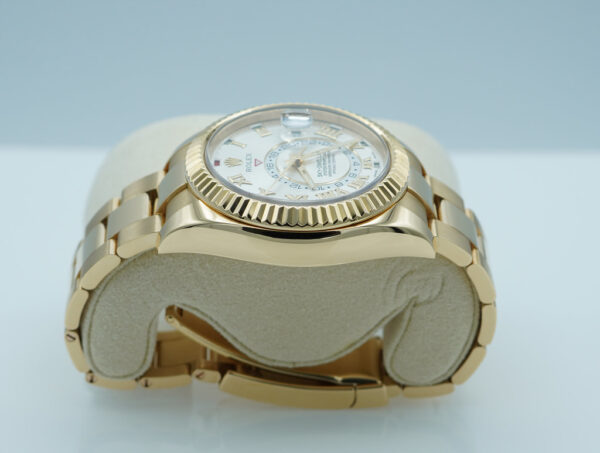 Rolex 326938 SKY-DWELLER 18K YELLOW GOLD SILVER ROMAN DIAL FULL SET - Image 4