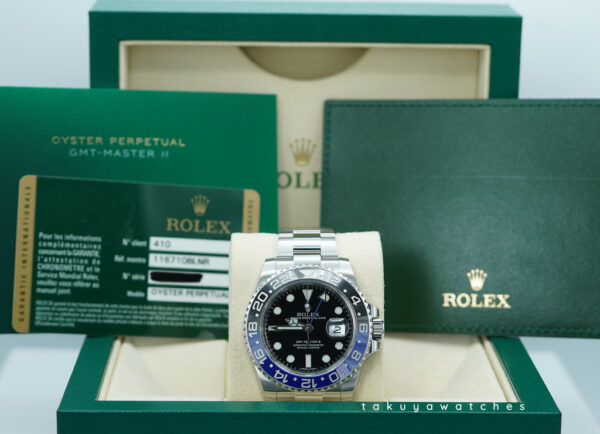 Rolex 116710BLNR GMT MASTER 2 BLACK BLUE CERAMIC BEZEL BATMAN 2013 BOXES PAPERS - Image 2