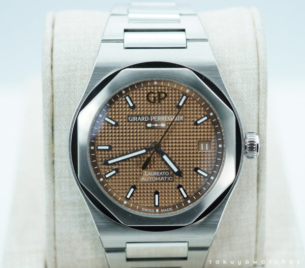 Girard Perregaux LAUREATO STAINLESS STEEL COPPER DIAL 38MM 2023 FULL SET