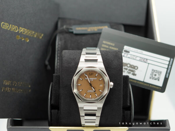 Girard Perregaux LAUREATO STAINLESS STEEL COPPER DIAL 38MM 2023 FULL SET - Image 2