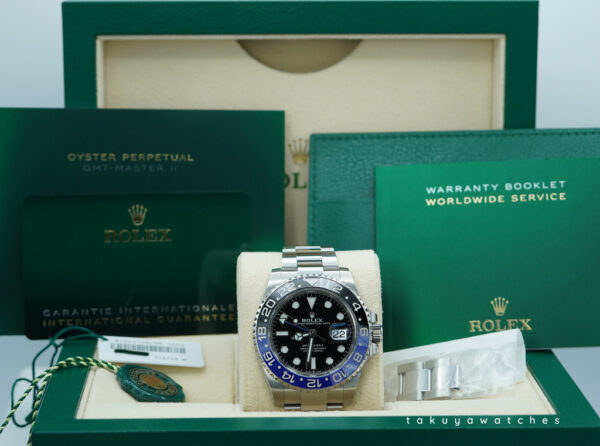 Rolex 126710BLNR GMT MASTER 2 BLACK BLUE BEZEL NEW MODEL 2023 WARRANTY FULL SET - Image 2