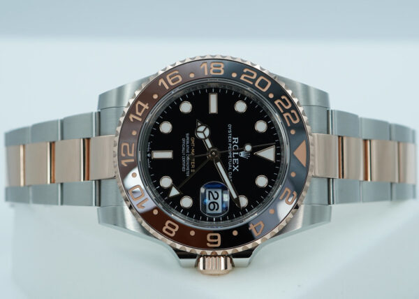 Rolex 126711CHNR GMT MASTER II 18K ROSE GOLD STEEL ROOTBEER 2025 FULL SET - Image 9