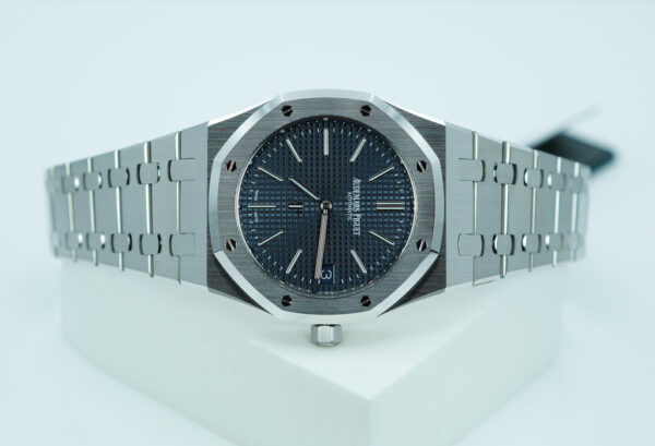 BRAND NEW  AUDEMARS PIGUET ROYAL OAK JUMBO 16202ST BLUE DIAL 2025 FULL SET - Image 10