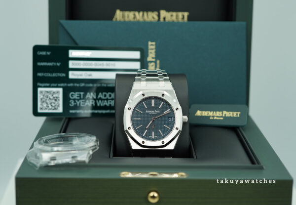 BRAND NEW  AUDEMARS PIGUET ROYAL OAK JUMBO 16202ST BLUE DIAL 2025 FULL SET - Image 2