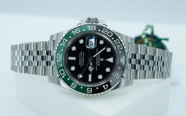 BRAND NEW Rolex 126720VTNR GMT MASTER 2 LEFTY BLACK GREEN SPRITE JUBILEE 2025 FULL SET - Image 10