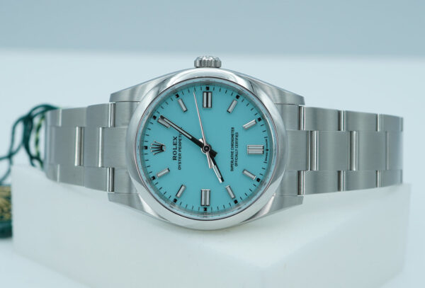 BRAND NEW Rolex 126000 OYSTER PERPETUAL 36 TIFFANY TURQUOISE DIAL 2025 FULL SET - Image 10