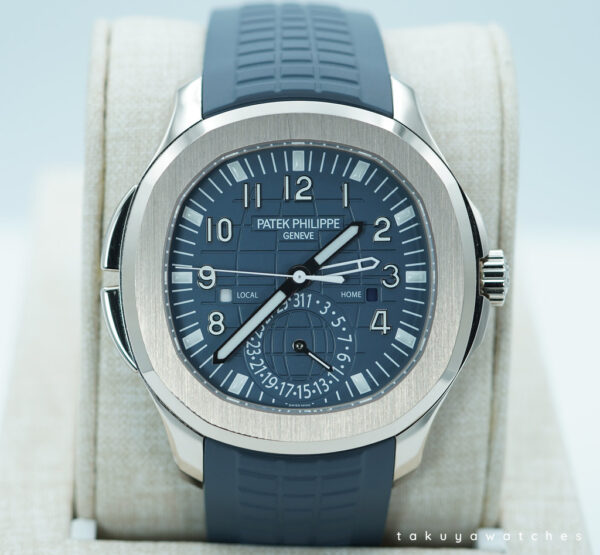 Patek PHILIPPE 5164G AQUANAUT TRAVEL TIME 18K WHITE GOLD BLUE DIAL 2024 NEW MODEL FULL SET