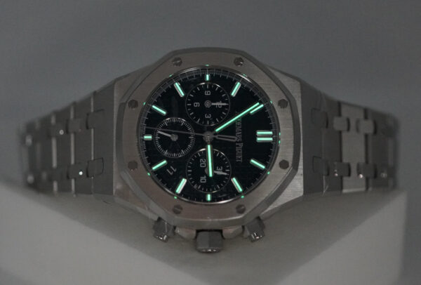 Audemars PIGUET ROYAL OAK CHRONOGRAPH 26715ST BLUE DIAL AP SERVICED 2025 FULL SET - Image 12