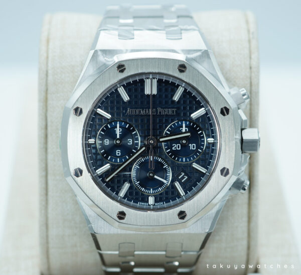 Audemars PIGUET ROYAL OAK CHRONOGRAPH 26715ST BLUE DIAL AP SERVICED 2025 FULL SET