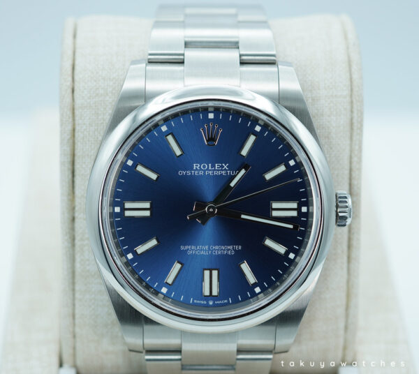 Rolex 124300 OYSTER PERPETUAL 41 BLUE DIAL 2024 WARRANTY FULL SET