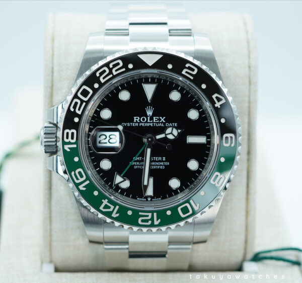 BRAND NEW  Rolex 126720VTNR GMT MASTER 2 LEFTY SPRITE GREEN BLACK BEZEL 2025 FULL SET